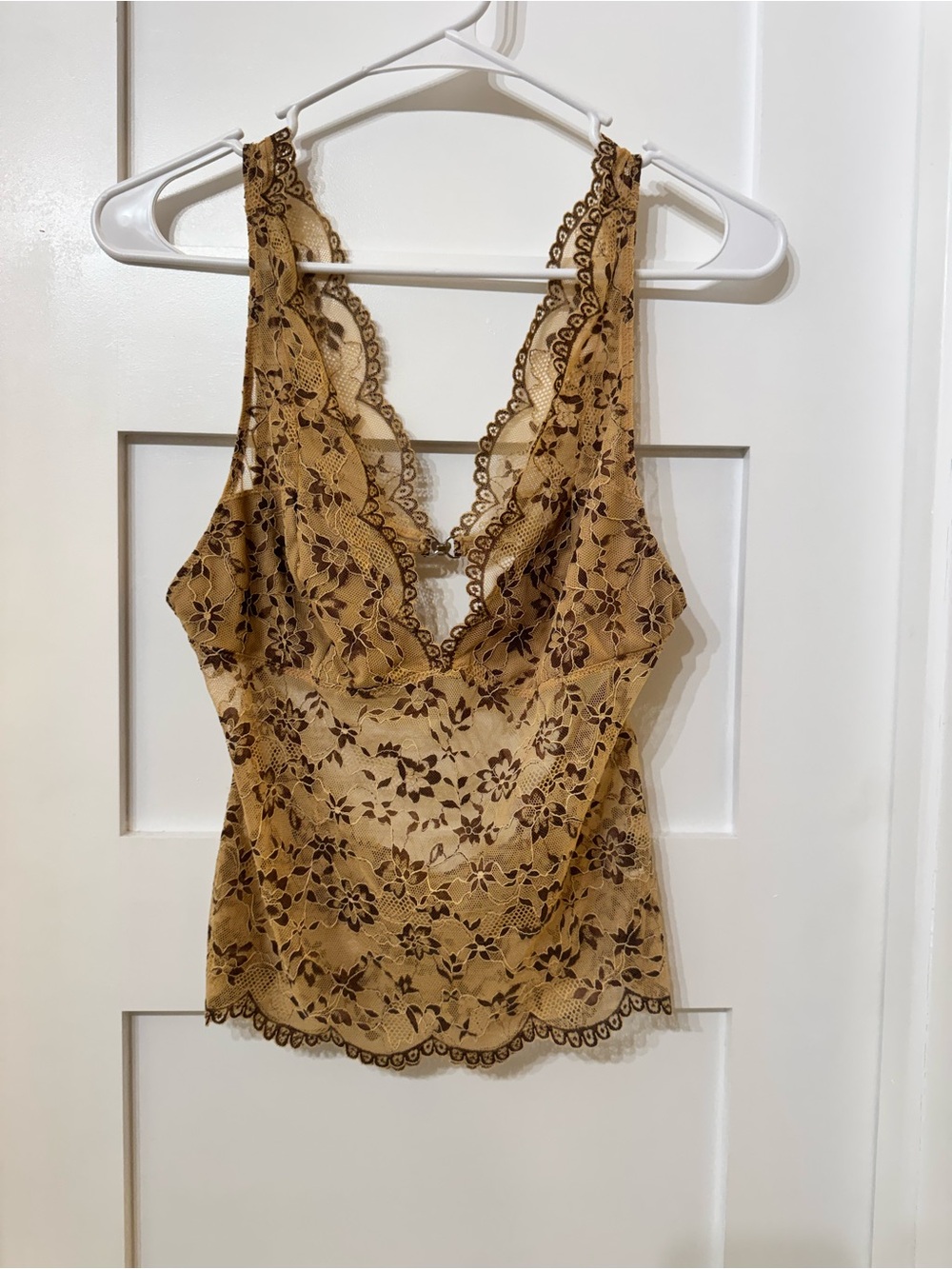 Sheer Lace Floral Tank Top